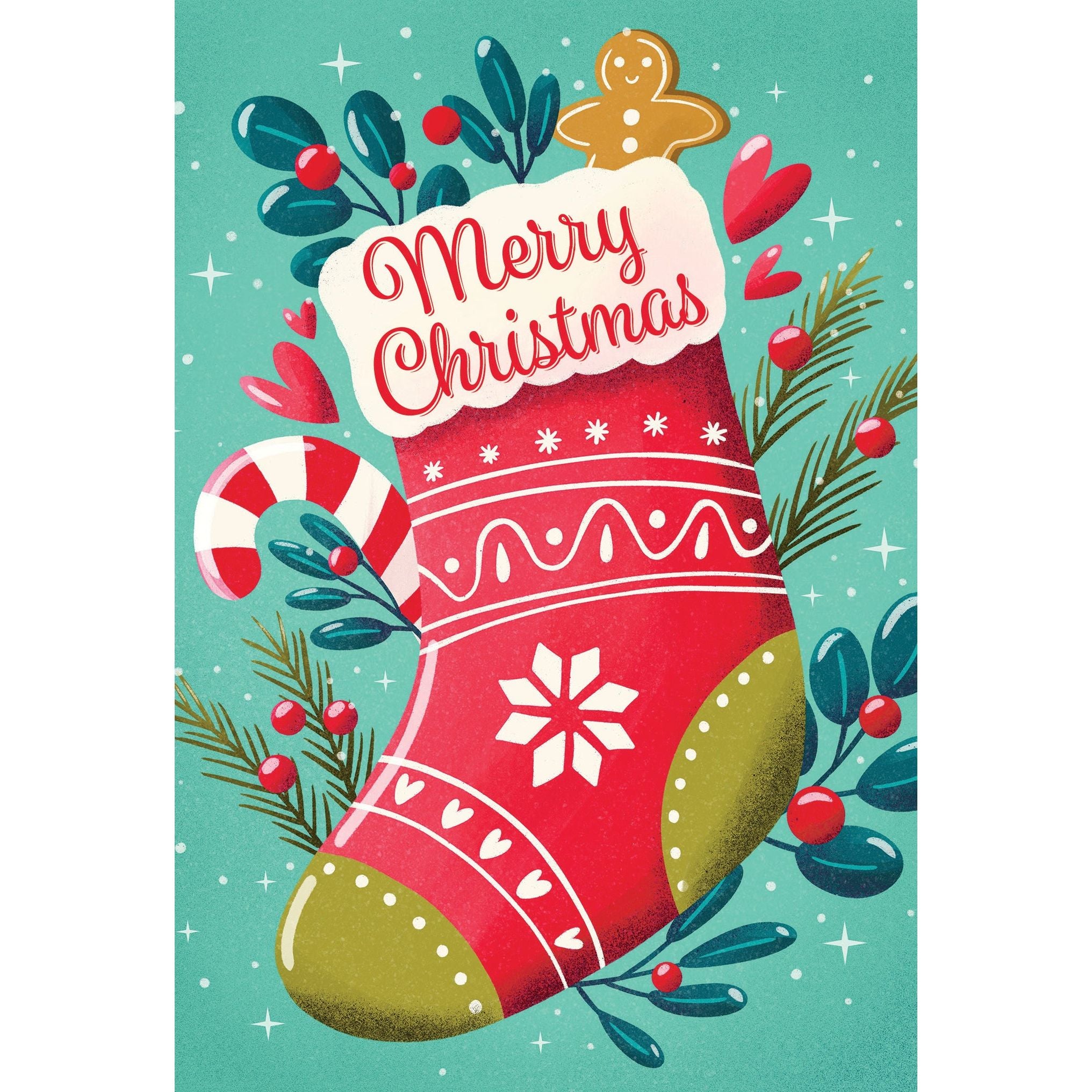 Bright Christmas Stocking Christmas Card Someone Special